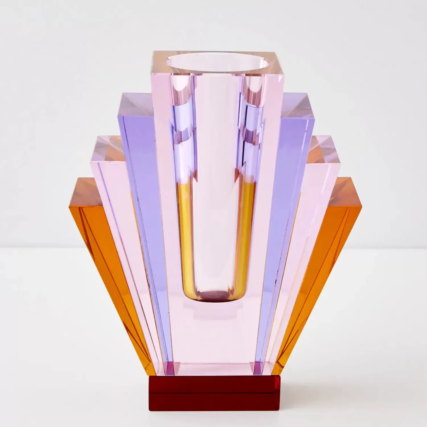 diamond_deco_crystal_coloured_vase_pink_purple_4.webp GigiandTom Diamond Deco Crystal Coloured Vase Pink Purple* Vases