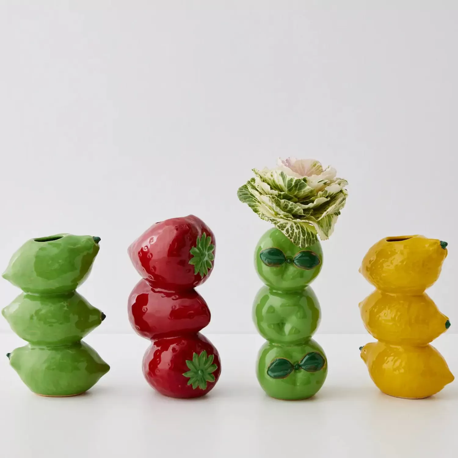 GigiandTom Stacked Lime Ceramic Vase* Vases