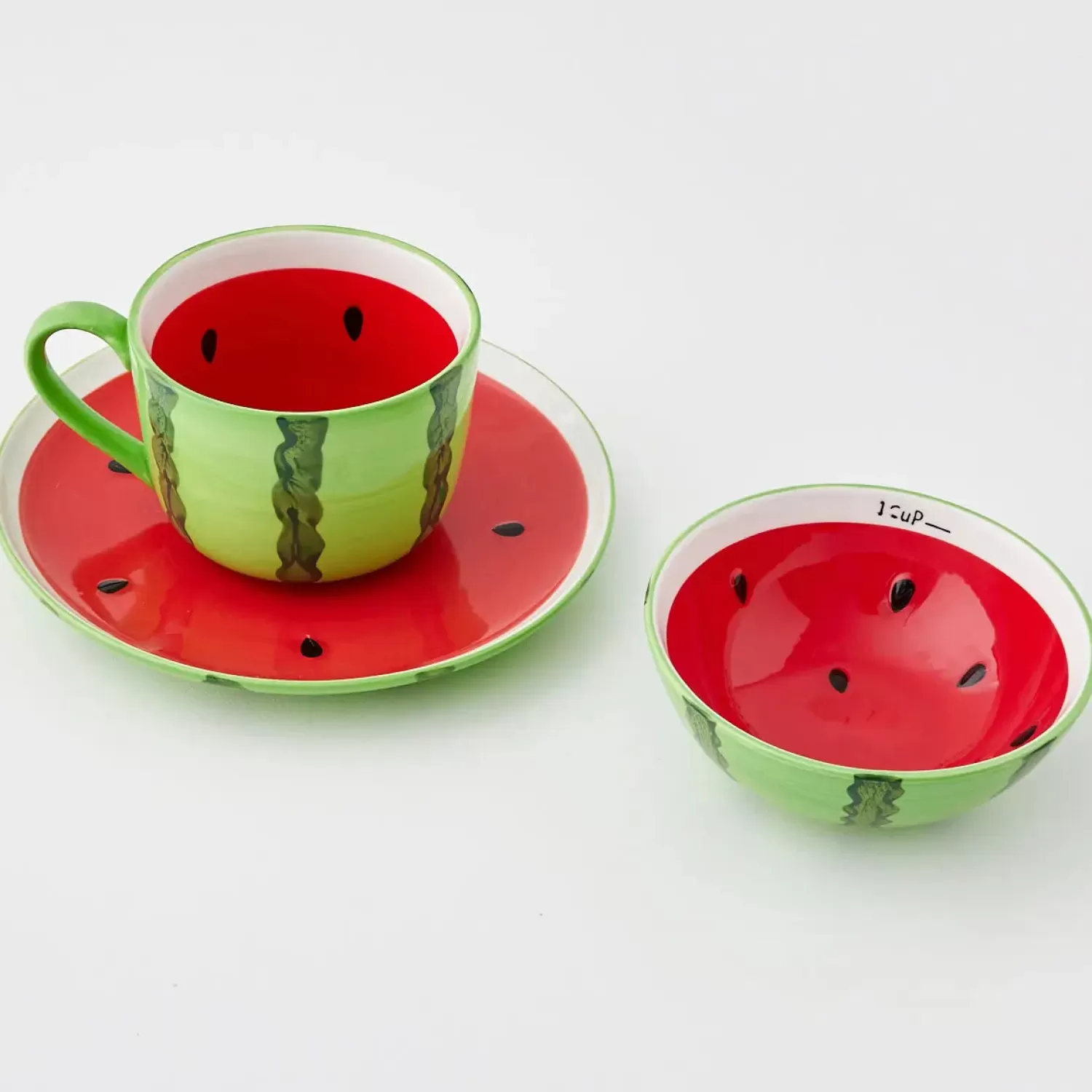 GigiandTom Watermelon Ceramic Bowl Red* Tableware